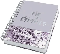 Sigel JN607 spirálfüzet, 168x215 mm, pontrácsos, 120 lap, keményfedeles, sigel 