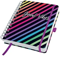 Sigel JN651 spirálfüzet, 168x215 mm, pontrácsos, 120 lap, keményfedeles, sigel 