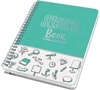 Sigel JN698 spirálfüzet, 162x215 mm, pontrácsos, 60 lap, keményfedeles, sigel 