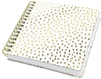 Sigel JQ100 Spirálfüzet, 234x215 mm, sima, 120 lap, keményfedeles,  