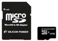 Silicon power SP016GBSTH010V10SP Memóriakártya 16 gb microsdhc uhs-i class 10 kép
