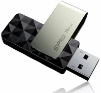 Silicon power SP016GBUF3B30V1K 16gb power blaze b30 usb3.0 black kép