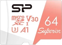 Silicon power SP064GBSTXDV3V20SP Superior 64 gb microsdxc uhs-i class 10 kép