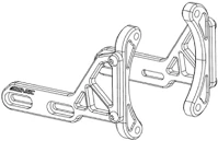 Simagic SMG-MB-F Alpha evo tartókonzol (front mount) kép