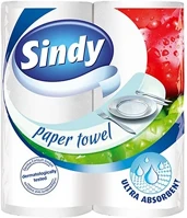 Sindy 12.00065 Kéztörlő tekercses háztartási  2 rétegű 2 tekercses kép
