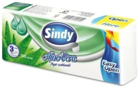 Sindy DA503XSZWY5998648701821 Papírzsebkendő aloe vera 3r., 100db/csg, 60csg/karton, 24karton/raklap kép