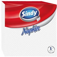 Sindy KSC10451182 Szalvéta  1 rétegű 45 lapos 33x33 cm fehér kép