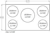Sirius S-H7 5 Beépíthető indukciós főzőlap kép