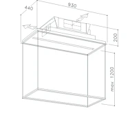 Sirius SIR1112 Mennyezetbe építhető páraelszívó kép