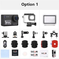Sjcam 4K, 12MP, 2,33 LCD, 1200MAH, 8X action camera sj8 air, rose golden, wifi,  digitális zoom, távírányító kép