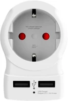 Skross 1.500281 Adapter, egyesült államokba utazóknak, usb, földelt, kép