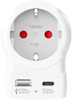 Skross 1.500283-E Adapter, egyesült királyságba utazóknak, usb-c + usb-a, kép