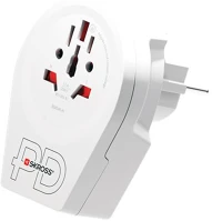 Skross 1.500295-E Adapter, európába utazóknak, usb-c + usb-a, kép