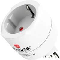 Skross COR_SKAD500272 Adapter, svájcba, olaszországba, brazíliába utazóknak, földelt, kép
