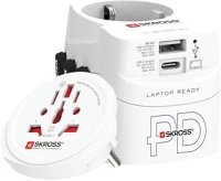 Skross COR_SKADPD45W Adapter, világutazóknak, 1xusb-a, 1xusb-c pd, 45w, usb-c kábel, kép
