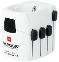 Skross COR_SKADPRO Adapter, világutazóknak, földelt, kép
