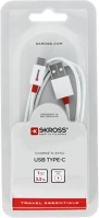 Skross SKR-CTYPECABLETE Szinkronkábel c típusú és usb csatlakozóval kép