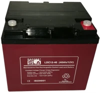 Sla LDC12-40 12v 40ah zárt, gondozásmentes, ciklikus agm akkumulátor kép