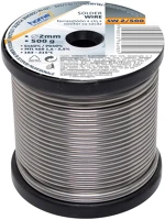 Sma SW 2/500 forrasztóón, 2mm, 500g, európai gyártótól származó kiváló kép