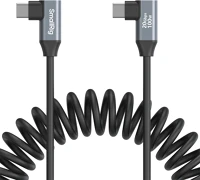 Smallrig 4793 Usb-c angled to usb-c angled coiled data cable kép
