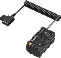 Smallrig 4884 D-tap to dual-sided np-f dummy battery power cable kép