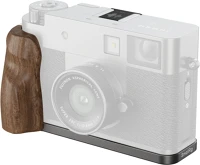 Smallrig 5394 L-shaped mount plate with wooden handle for fujifilm x half charcoal silver kép