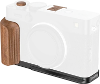 Smallrig 5985 L-shaped mount plate with wooden handle for fujifilm x-e5 (rosewood, black) kép