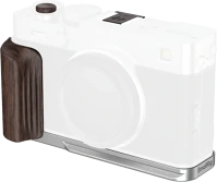 Smallrig 6236 L-shaped mount plate with wooden handle for fujifilm x-e5 (ebony, silver) kép