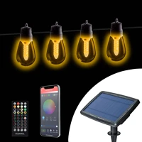 Smart 13,6 M szolár fényfüzér - 25 db fehér LED - állítható színhőmérséklet kép