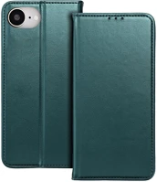 Smart TF5907457798441-2 Telefontok iphone 17e -  magnetic zöld szilikon keretes mágneses könyvtok kép