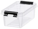 Smartstore COR_CSDSMART23 műanyag tárolódoboz, 0,3 liter, fekete fogantyúkkal, smartstore 