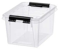 Smartstore COR_CSDSMART25 műanyag tárolódoboz, 1,5 liter, fekete fogantyúkkal, smartstore 