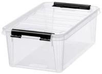 Smartstore COR_CSDSMART29 műanyag tárolódoboz, 3,6 liter, fekete fogantyúkkal, smartstore 