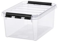 Smartstore COR_CSDSMART30 műanyag tárolódoboz, 8 liter, fekete fogantyúkkal, smartstore 