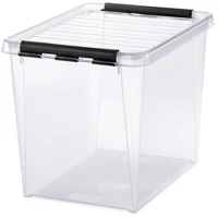 Smartstore COR_CSDSMART36 műanyag tárolódoboz, 25 liter, fekete fogantyúkkal, smartstore 