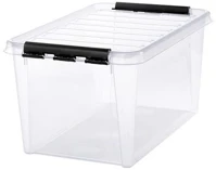 Smartstore COR_CSDSMART40 műanyag tárolódoboz, 47 liter, fekete fogantyúkkal, smartstore 