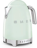 Smeg KLF04PGEU 50-es évek stílusa vízforraló hőmérséklet-kijelzővel pasztellzöld kép