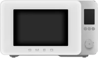 Smeg MOC02WHMEU szabadonálló kombi mikrohullámú sütő collezione 27l matt fehér kép