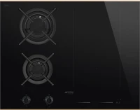 Smeg PM6643R dolce stil novo kombinált főzőlap gáz-indukciós üvegkerámia 65cm kép