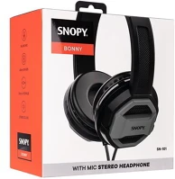 Snopy 34612 fejhallgató - sn-101 bonny grey (stereo, mikrofon, 3.5mm jack, 1m kábel kép