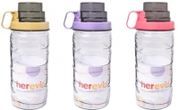 Solmazer 131391-580 Iris üveg palack mérőpohárral 1.540ml, sárga, rózsaszín vagy lila kép