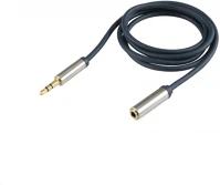 Somogyi 54-2.5 Jack 3.5mm sztereo hosszabbító kábel 2,5m, fém csatlakozó (a 54-2.5) kép