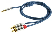Somogyi 2XRCA APA Somogyi JACK - RCA kábel 1m (3.5mm jack apa - 2xRCA apa) kép