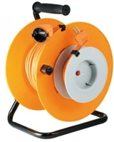 Somogyi HJR 24-30 Kábeldob, fém talp, 1 lengő aljzat, 3x1,0 mm, 27+3 m, kép