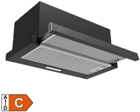 Somogyi KPE 6044B Konyhai páraelszívó twister 60 cm, fekete kép