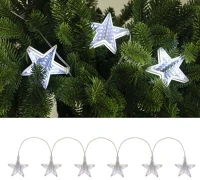 Somogyi MRLC 6/S Somogyi MRLC 6/S Beltéri Csillag alakú tükördísz fényfüzér 1m - Hideg fehér kép