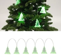 Somogyi MRLC 6/T Somogyi MRLC 6/T Beltéri Fenyő alakú tükördísz fényfüzér 1m - Zöld kép