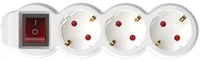 Somogyi NV 3K-5/WH/1,5 3-as elosztó kapcsolóval, 5 méter 3x1,5mm2 fehér kép