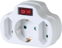 Somogyi NVK3WH 3-AS FEHÉR Kapcsolós aljzat kép