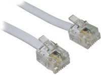 Somogyi T 5-10WH/X Use  10m 6p4c d-d fehér telefon vezeték kép